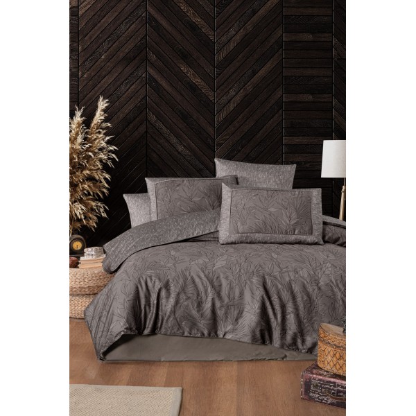 КПБ DO&CO Сатин DELUX PREMIUM 200*220 (50*70/2) (70*70/2) STEFAN коричневый