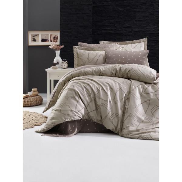 КПБ DO&CO Сатин DELUX 200*220 (50*70/2) (70*70/2) ROVENA бежевый