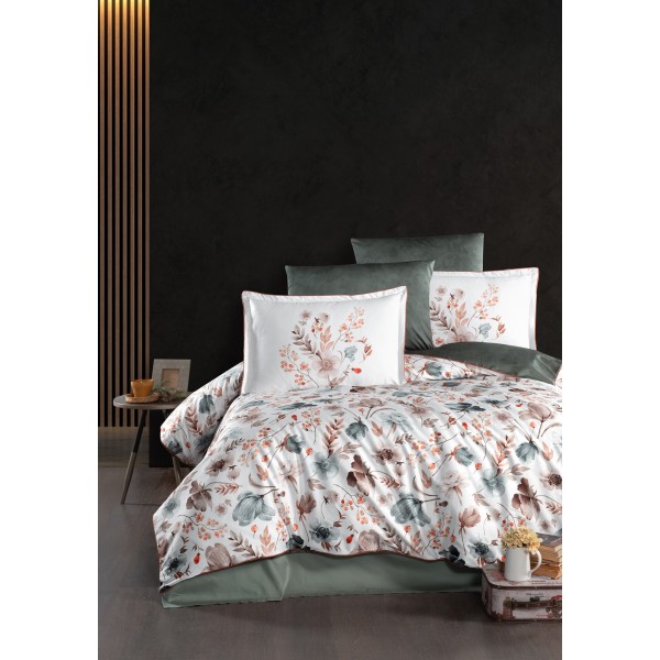 КПБ DO&CO Сатин DELUX PREMIUM 200*220 (50*70/2) (70*70/2) MADENA бежевый