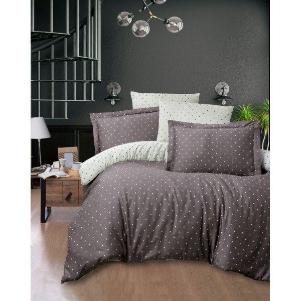 КПБ DO&CO САТИН DELUX 1,5 СП.(50*70/1) (70*70/1) POINT коричневый