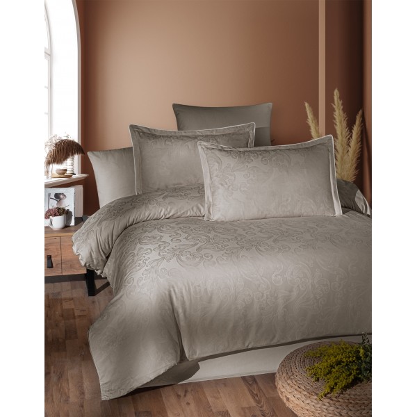КПБ DO&CO Сатин DELUX PREMIUM 200*220 (50*70/2) (70*70/2) VANDELA коричневый