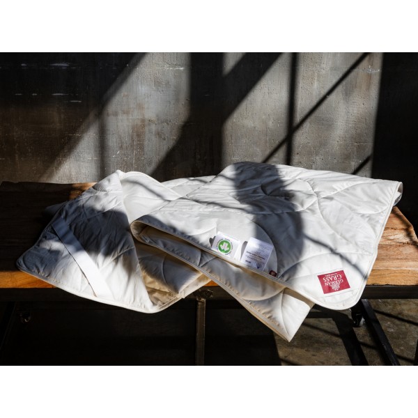 Наматрасник льняной Mattress Organic Linen Grass легкий 90х200