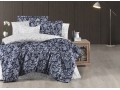 КПБ DO&CO Сатин жаккард EXCLUSIVE 200*220 (50*70/2) (70*70/2) 250TC LISHA синий
