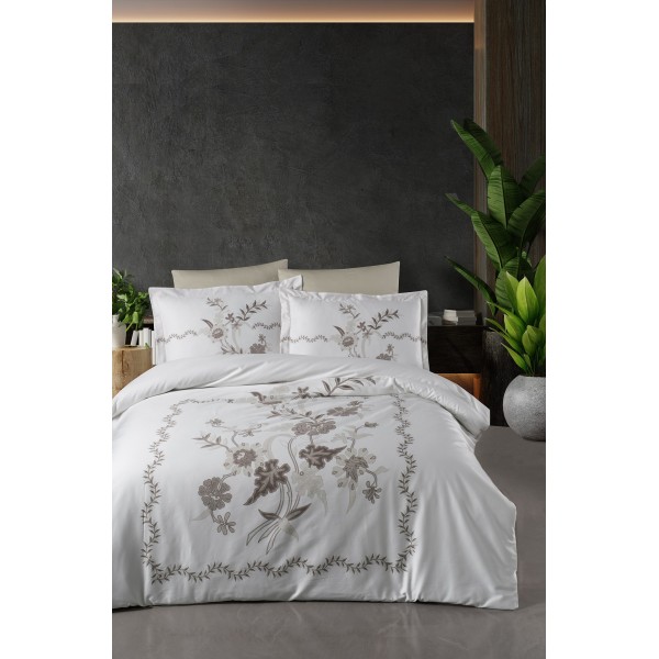КПБ DO&CO Сатин LUX EXCLUSIVE 200*220 (50*70/2) (70*70/2) DEAN бежевый