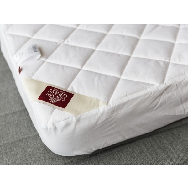 Наматрасник хлопок Mattress Сottonwash Grass легкий с юбкой 90х200х40