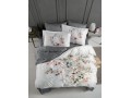 КПБ DO&CO Сатин DELUX PREMIUM 200*220 (50*70/2) (70*70/2) FLORAL серый