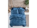 КПБ DO&CO Сатин DELUX PREMIUM 200*220 (50*70/2) (70*70/2) THERON голубой