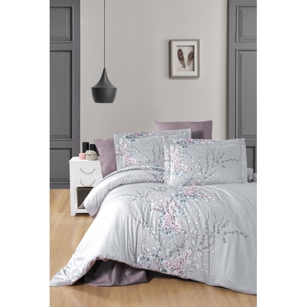 КПБ DO&CO Сатин DELUX 200*220 (50*70/2) (70*70/2) WISTERIA лиловый