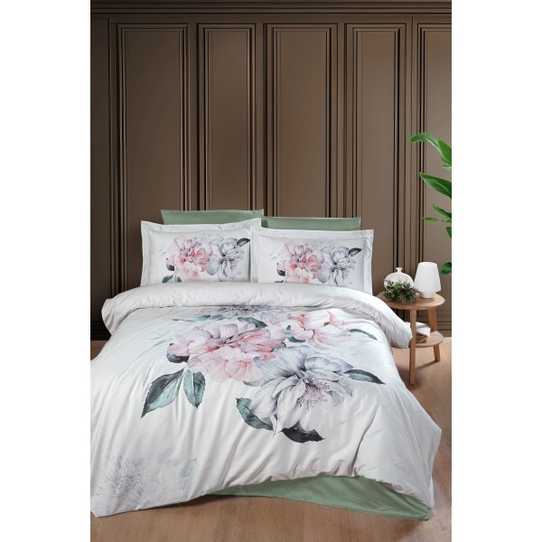КПБ DO&CO Сатин LUX EXCLUSIVE 200*220 (50*70/2) (70*70/2) DEBORA зелёный