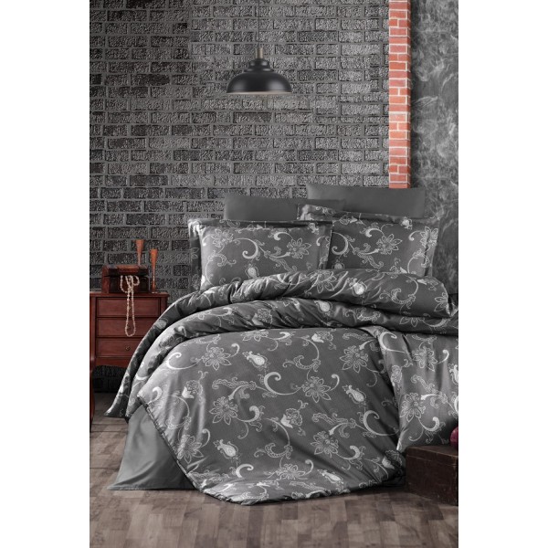 КПБ DO&CO Сатин DELUX 200*220 (50*70/2) (70*70/2) CARMINA антрацит