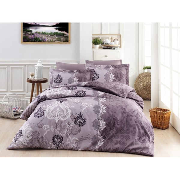 КПБ DO&CO Сатин DELUX 200*220 (50*70/2) (70*70/2) LONA лиловый