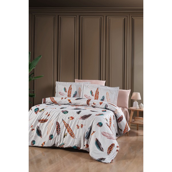 КПБ DO&CO Сатин LUX EXCLUSIVE 200*220 (50*70/2) (70*70/2) CEDRINA пудра