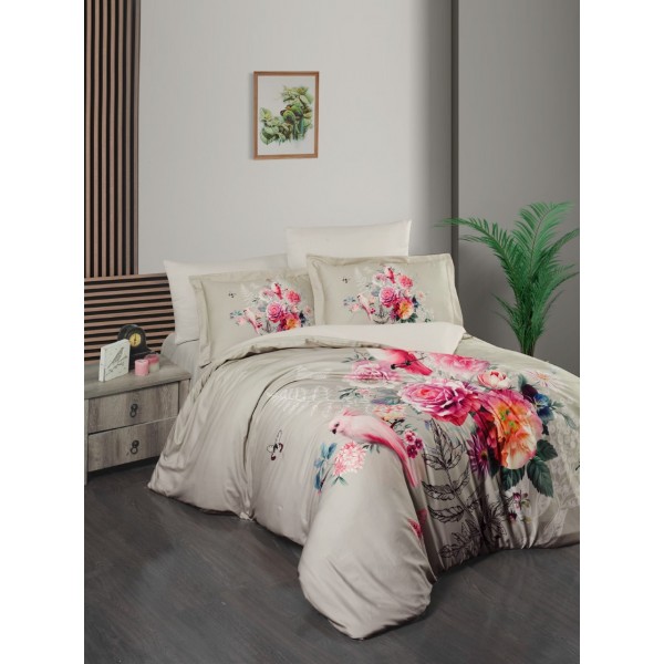КПБ DO&CO Сатин LUX EXCLUSIVE 200*220 (50*70/2) (70*70/2) PACO бежевый