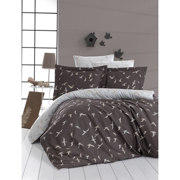 КПБ DO&CO Сатин DELUX 200*220 (50*70/2) (70*70/2) LIBERTA коричневый