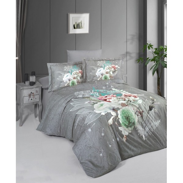 КПБ DO&CO Сатин LUX EXCLUSIVE 200*220 (50*70/2) (70*70/2) NICANO серый