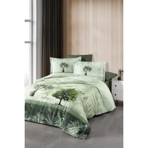 КПБ DO&CO Сатин LUX EXCLUSIVE 200*220 (50*70/2) (70*70/2) TANHA хаки