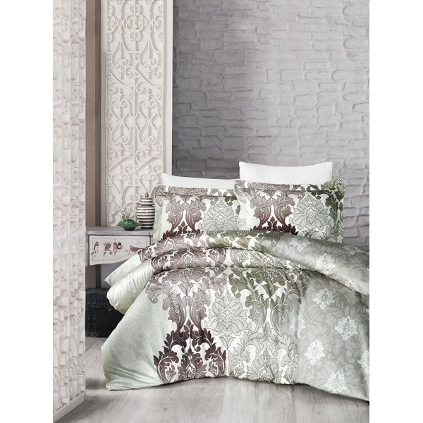 КПБ DO&CO Сатин DELUX 200*220 (50*70/2) (70*70/2) SIERRA светло-зелёный